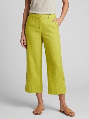 Isaac Mizrahi Linen Capri Pants